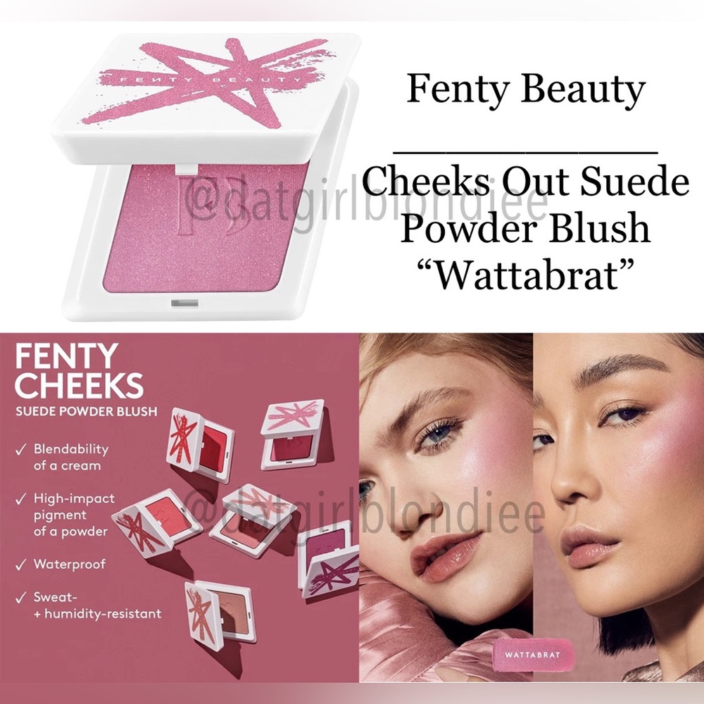 Fenty Beauty: Cheeks Out Suede Powder Blush (Wattabrat)